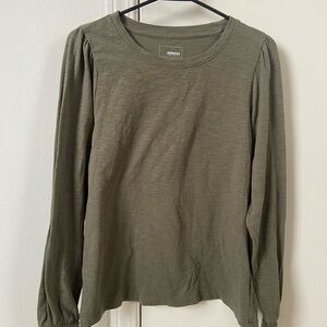 Green Long Sleeve Top
